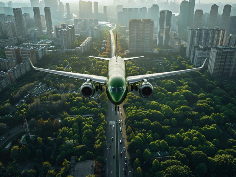 green-plane-sustainable-energy-concept